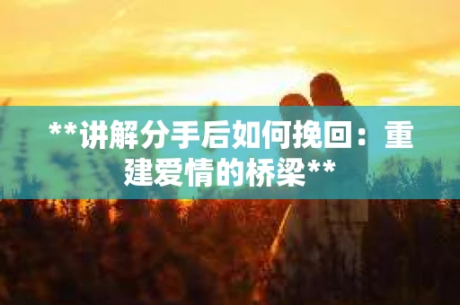 **讲解分手后如何挽回:重建爱情的桥梁** **讲解分手后如何挽回:重建爱情的桥梁**