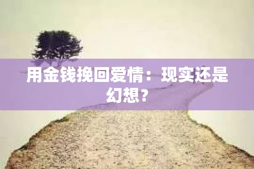 用金钱挽回爱情：现实还是幻想？