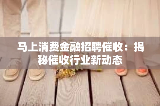马上消费金融招聘催收：揭秘催收行业新动态