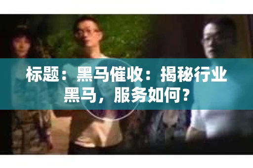 标题：黑马催收：揭秘行业黑马，服务如何？