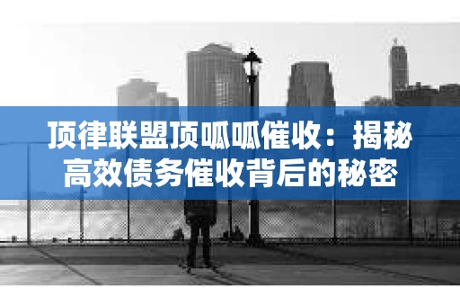 顶律联盟顶呱呱催收:揭秘高效债务催收背后的秘密 顶律联盟顶呱呱催收:揭秘高效债务催收背后的秘密