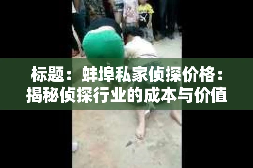 标题：蚌埠私家侦探价格：揭秘侦探行业的成本与价值