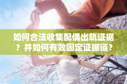 如何合法收集配偶出轨证据?并如何有效固定证据链? 如何合法收集配偶出轨证据?并如何有效固定证据链?