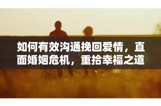 如何有效沟通挽回爱情,直面婚姻危机,重拾幸福之道 如何有效沟通挽回爱情,直面婚姻危机,重拾幸福之道