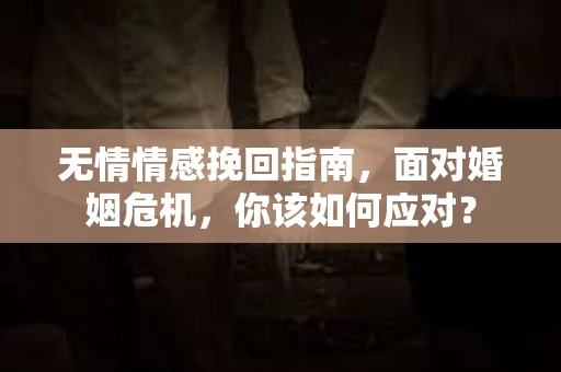 无情情感挽回指南，面对婚姻危机，你该如何应对？