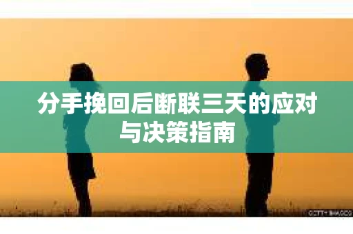 分手挽回后断联三天的应对与决策指南